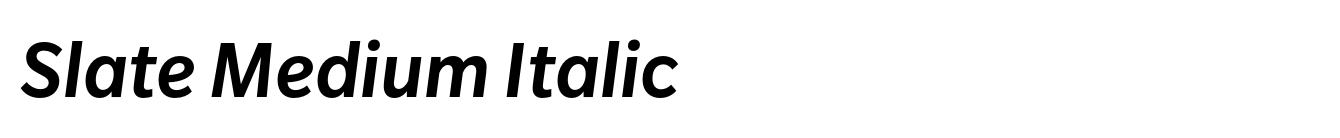 Slate Medium Italic